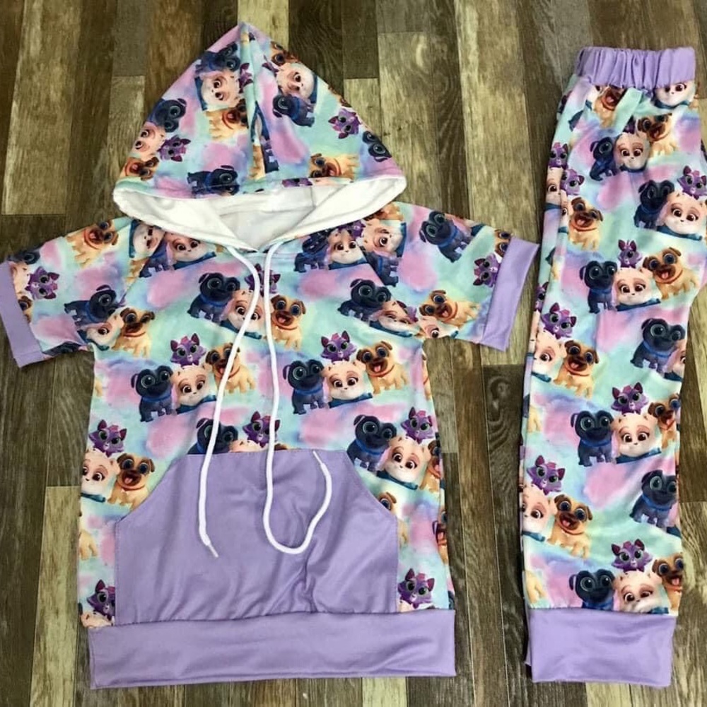 Puppy Dog Pals short Sleeve Hoodie set